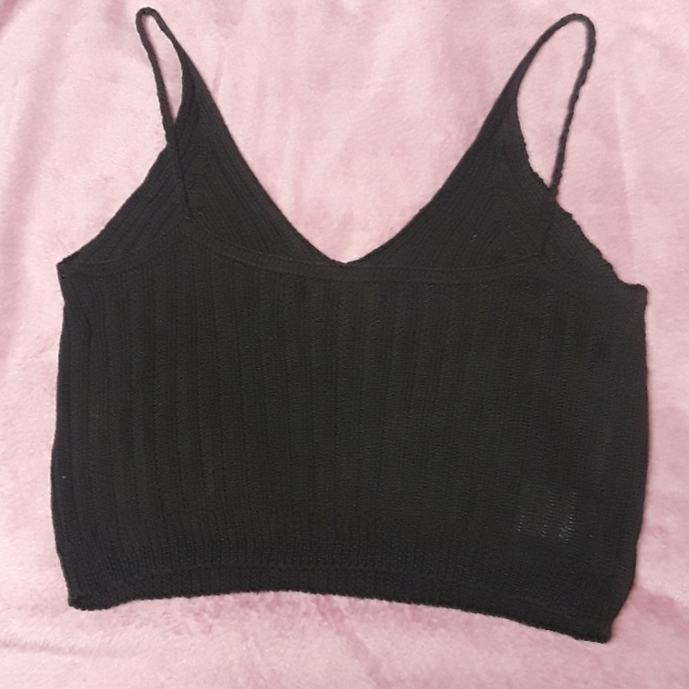 Knitted crop top